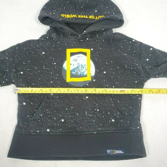 Gap Kids National Geographic Hoodie Sz XS Out Of This World Pullover - Picture 2 of 7